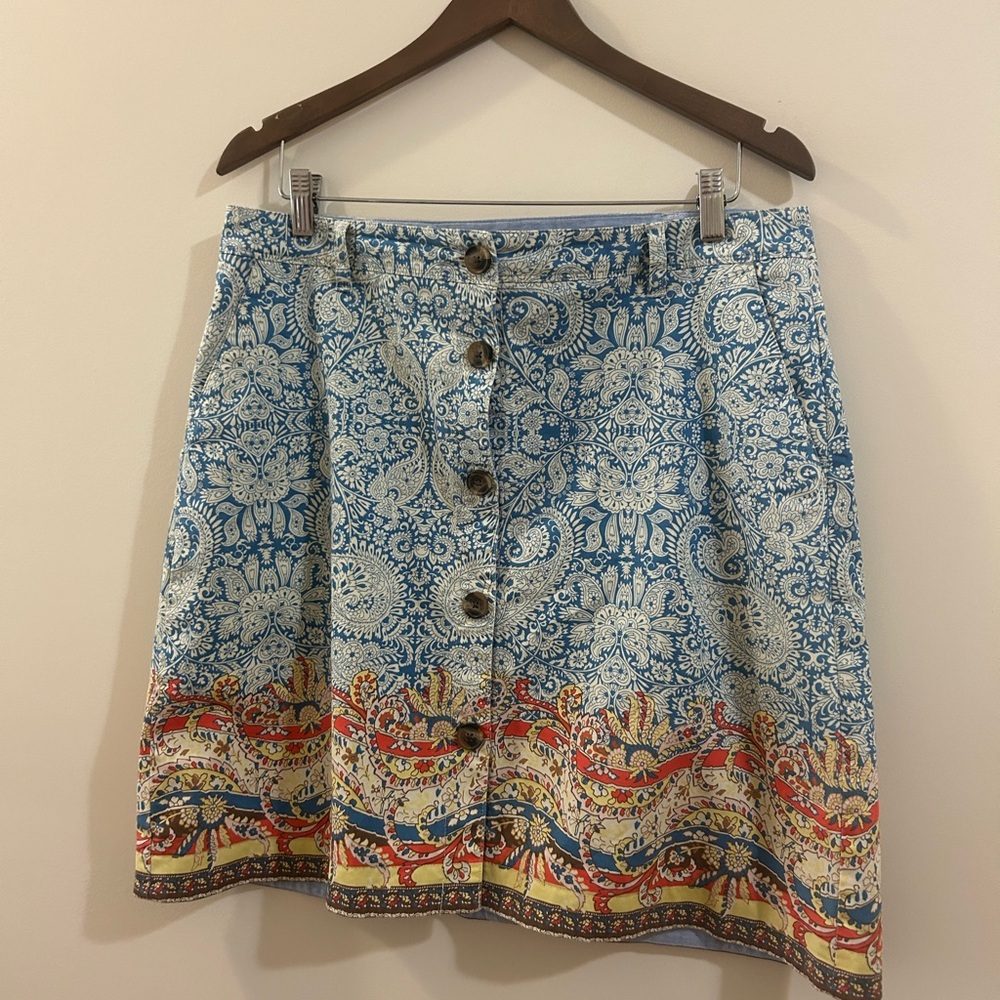 Lands end colourful skirt 12P (L)